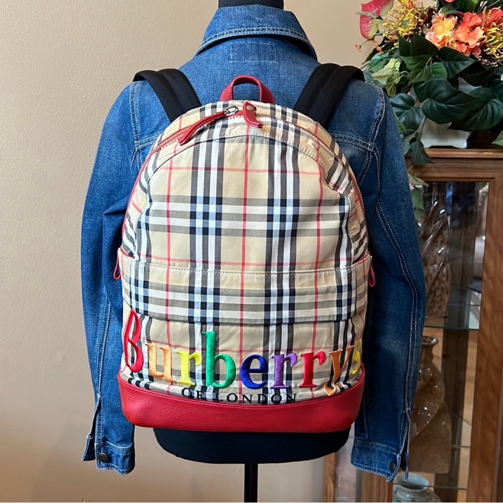 A 258 - % Authentic Burberry Backpack - image 1